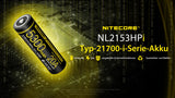 Nitecore Li-Ion Akku 21700, 5300mAh, NL2153HPi