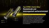 Nitecore Li-Ion Akku 21700, 5300mAh, NL2153HPi