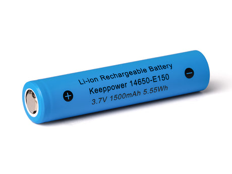 Keeppower 14650 E150 – Hochwertige Li-Ion-Zelle 3,6V - 3,7V mit 1500mAh¹