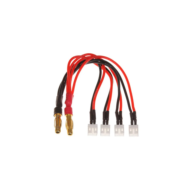 Mylipo Ladeadapter 4-fach PH2.0 parallel mcpx-->4mm Goldstecker / PWC PowerWhoopConnector