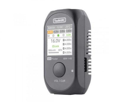 ToolkitRC M4 Pocket Ladegerät – DC Multifunktions-Ladegerät mit bis zu 80 W