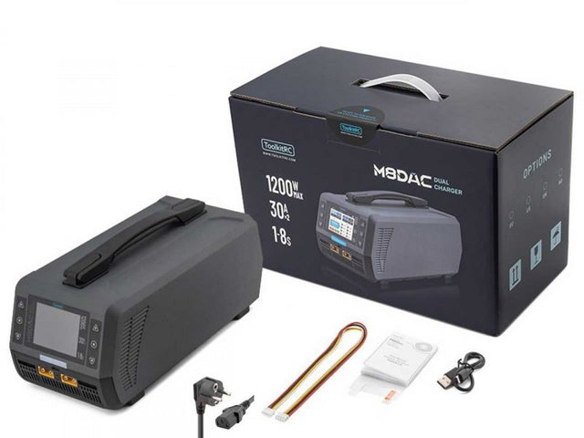 ToolkitRC M8DAC Ladegerät – Hochleistungs-Ladegerät mit bis zu 1200 W