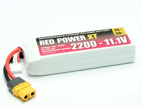 Pichler RED POWER XT LiPo Akku 2200mAh – 11,1V 3S1P mit XT60 Stecker