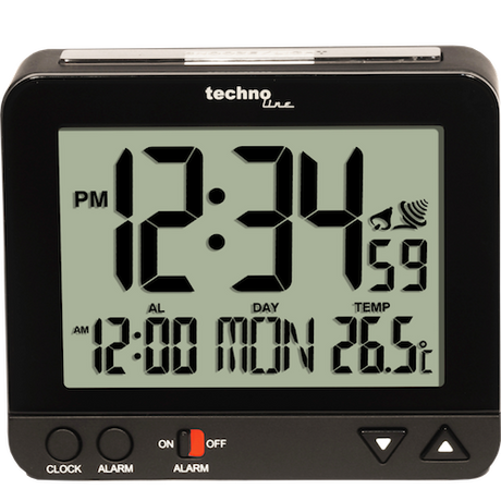 Technoline moderner, digitaler Funkwecker - WT 195 schwarz