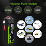 Ovonic Air 6S LiPo Akku 4500mAh 50C 22,2V mit Deans Stecker (2 Stück)
