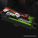 5200mAh / 2S / Deans