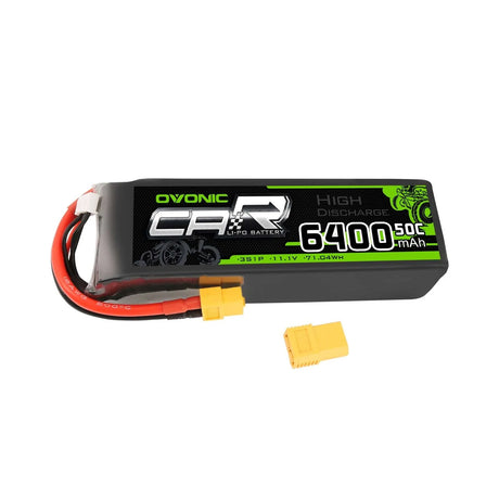 Ovonic Car 3S 6400mAh 11,1V 3S1P 50C Lipo Akku mit XT60 und TRX Stecker