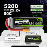 Ovonic Air 6S 5200mAh 22,2V 50C XT90 LiPo