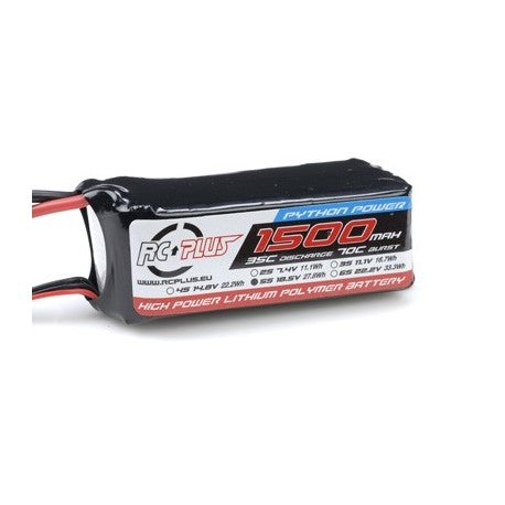 RC Plus Python Power 5S 1500mAh 5S1P 18,5V 35C Deans Stecker Li-Po Akku