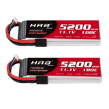 HRB 3S 5200mAh 11,1V 100C LiPo-Akku mit TRX-Stecker ( 2 St.)
