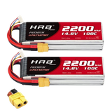 HRB 4S 2200mAh 14,8V 100C LiPo-Akku mit XT60-Stecker