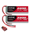 HRB 3S 2200mAh 11,1V 100C LiPo-Akku mit Deans T-Stecker (2 St.)