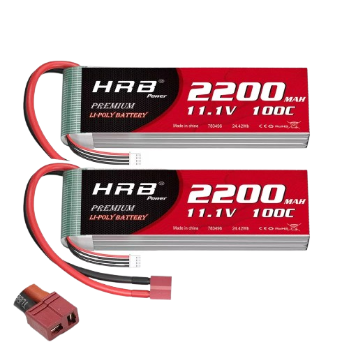 HRB 3S 2200mAh 11,1V 100C LiPo-Akku mit Deans T-Stecker (2 St.)