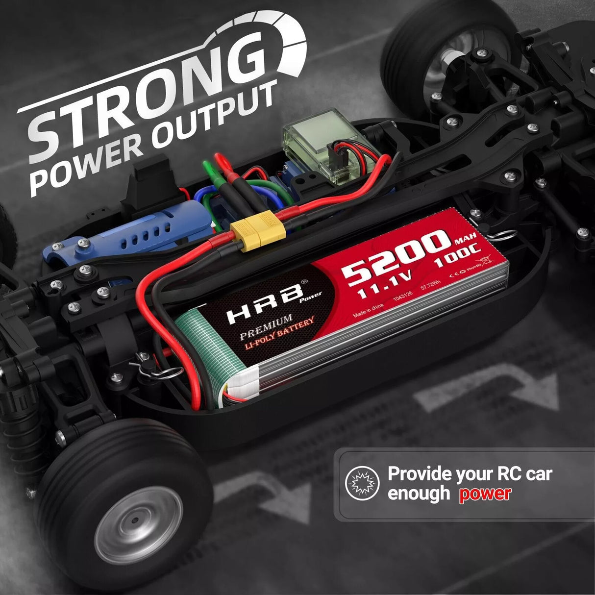 HRB 3S 5200mAh 11,1V LiPo-Akku mit XT60-Stecker (2 St.)