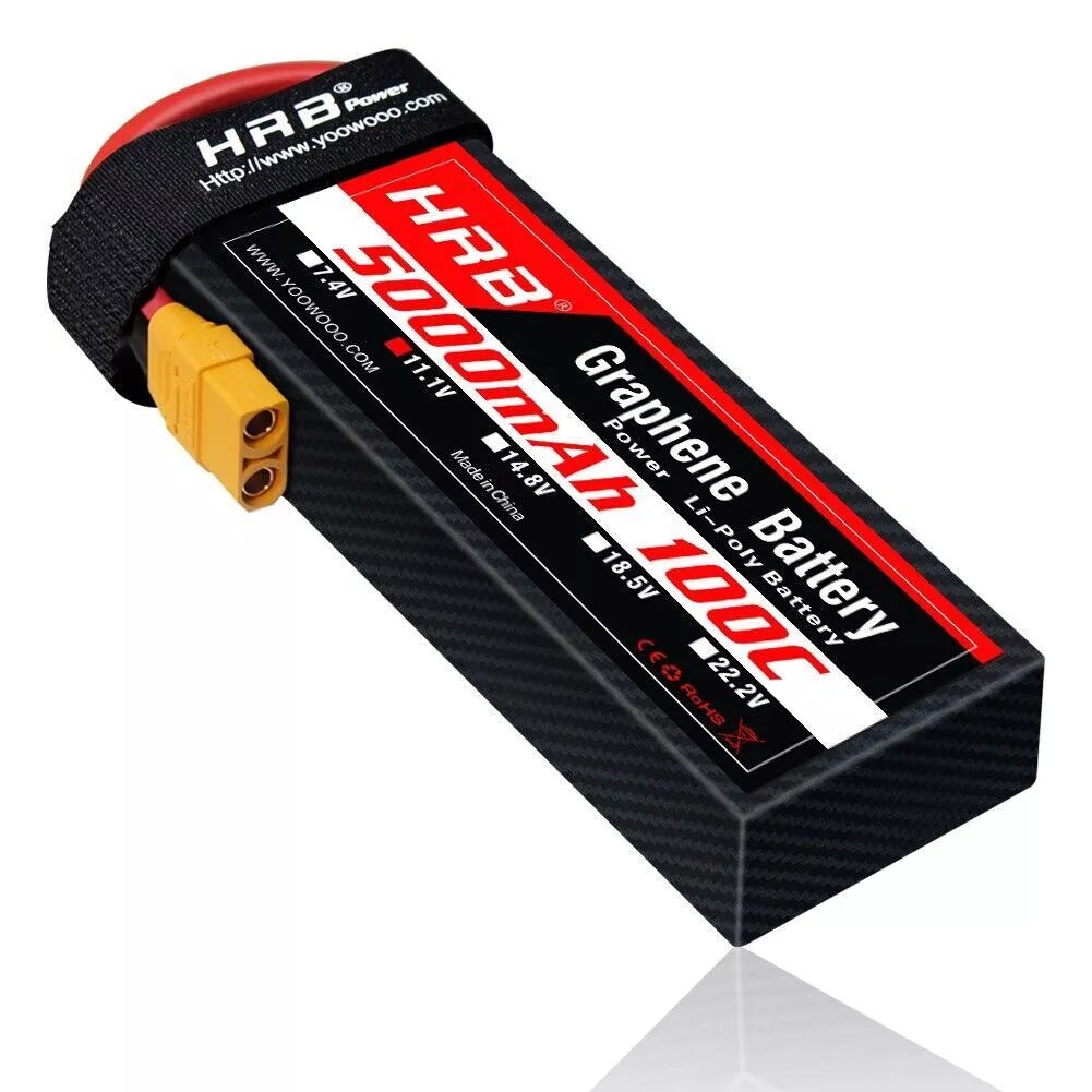HRB 3S 5000mAh 11,1V 100C LiPo-Akku mit XT90 (2 St.)