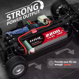 HRB 4S 2200mAh 14,8V 100C LiPo-Akku mit Deans T-Stecker ( 2 St.)