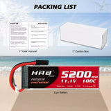 HRB 3S 5200mAh 11,1V 100C LiPo-Akku mit TRX-Stecker ( 2 St.)