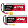 HRB Premium Line 6S 4500mAh 22,2V 100C XT90 LiPo Akku (2 Stück)