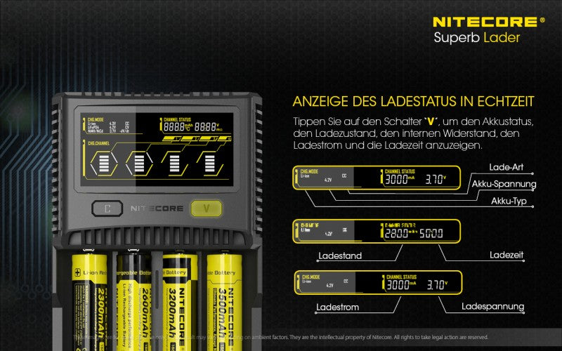 Li-Ion/ LiFePO4 / NiMH