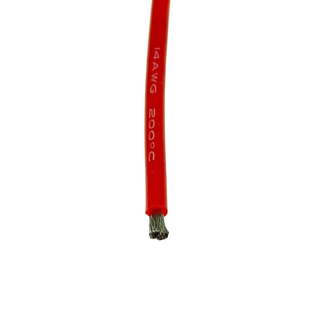 Silikonkabel 14AWG (2,08mm²) rot/schwarz