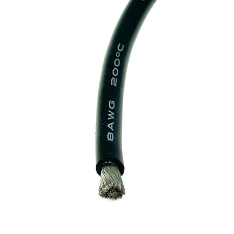 Silikonkabel 8AWG (8,35mm²) rot/schwarz