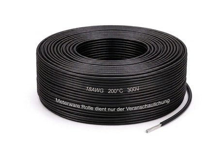 Keeppower Silikonkabel 18 AWG 0,5 mm² 200°C 300V flexibel verzinnt Meterware