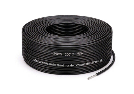 Keeppower Silikonkabel 22 AWG 0,3 mm² 200°C 300V flexibel verzinnt Meterware
