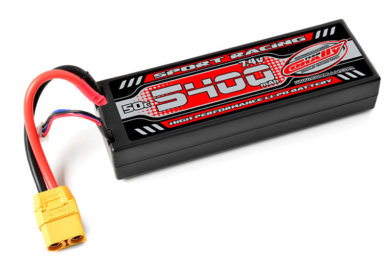Team Corally C-49125-X Team Corally - Sport Racing 50C - 5400Mah - 2S - 7,4V - XT90 - Hard Case
