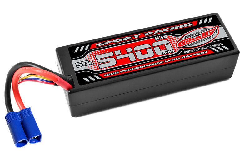 Team Corally C-49135-EC5 Team Corally - Sport Racing LiPo-Akku 50C - 5400Mah - 3S - 11,1V - EC-5 - Hard Case