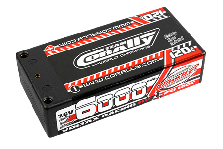 Team Corally C-49606 Voltax 120C Lipo Hv Battery 6000 Mah 7.6V Shorty 2S 4Mm Bullit