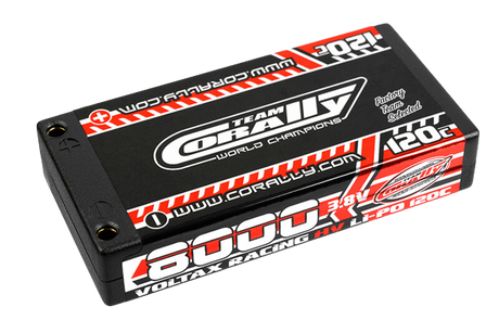 Team Corally C-49635 Voltax 120C Lipo Hv Battery 8000 Mah 3.8V 1S Hardcase 4Mm Bullit