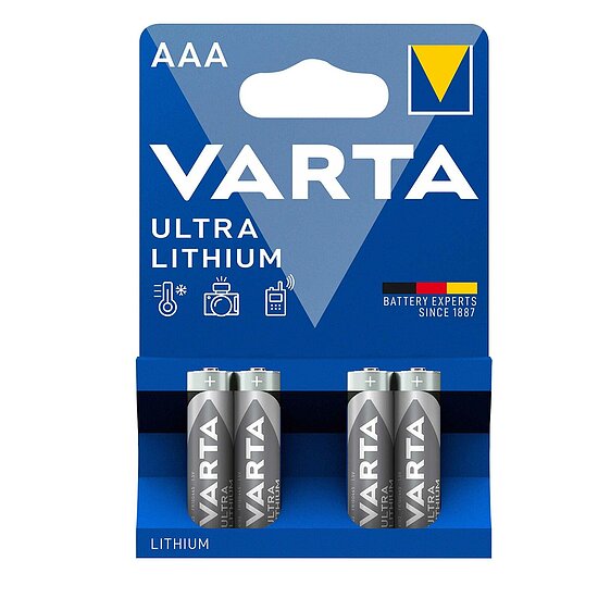 Varta Ultra Lithium Batterie AAA - Micro 6103 - LR03 - 4er Pack