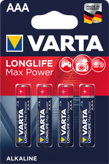Varta 4703 Longlife Max-Power Mikro-Batterie AAA - 4 Stück