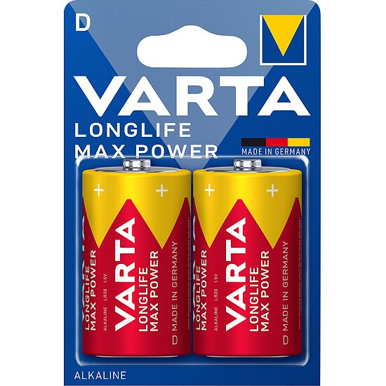 Varta Mono D 04720 LONGLIFE MAX POWER in 2er-Blister