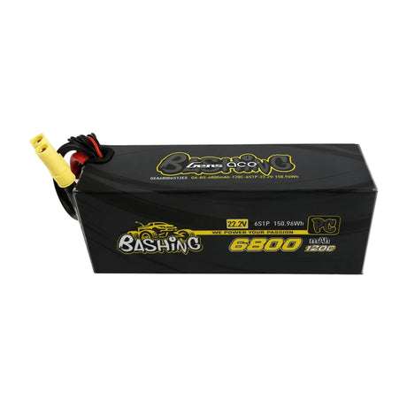 Gens Ace 6800 mAh 22,2 V 120 C 6S1P Lipo-Akkupack mit EC5-Bashing-Serie - LiPo24.de