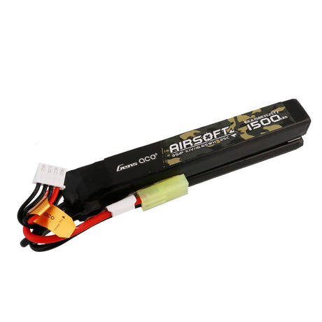 Gens Ace 25C 1500mAh 3S1P 11.1V Nunchuck 2X Airsoft Gun Lipo Akku mit Mini Tamiya Stecker - LiPo24.de