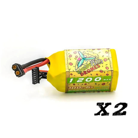 CNHL Pizza Series 1200mAh 22,2V 6S 100C Lipo Akku mit XT60 Stecker (2 St.) - LiPo24.de