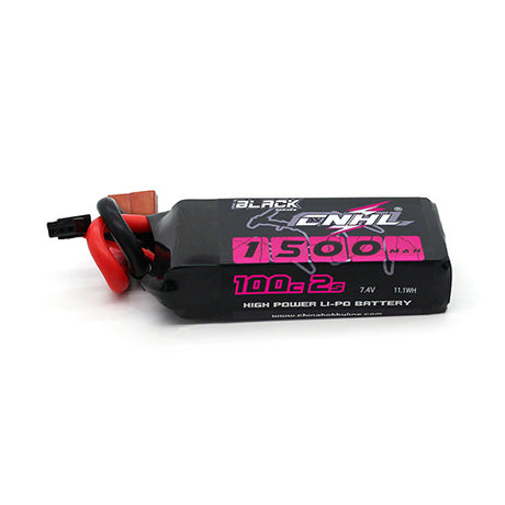 CNHL Black Series 1500mAh 7,4V 2S 100C Lipo Akku mit T/Dean Stecker - LiPo24.de
