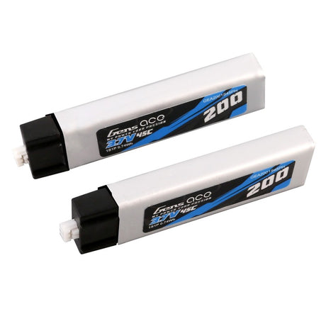 Gens Ace 200mAh 3.7V 45C 1S1P Lipo Akku (2 Stück) - LiPo24.de