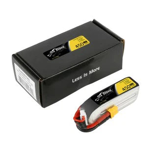 Tattu 450mAh 14.8V 75C 4S1P Lipo-Akku mit XT30-Stecker - Lange Größe für H-Rahmen - LiPo24.de