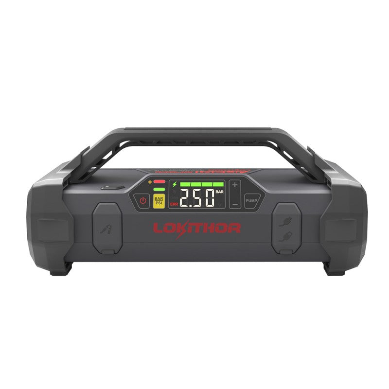 Lokithor 2000A 12V Lithium-Starthilfe mit 150 PSI Luftpumpe - LiPo24.de