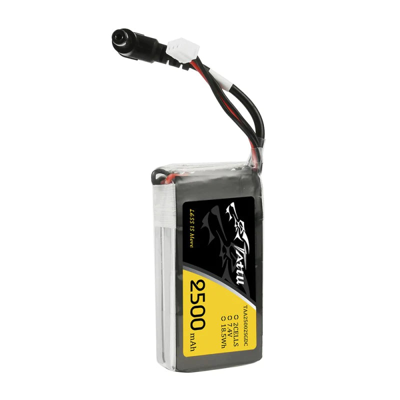 Tattu 2500mAh 2S 7.4V Ersatz-Lipo-Akku mit DC5,5mm Stecker für Fatshark Goggles - LiPo24.de