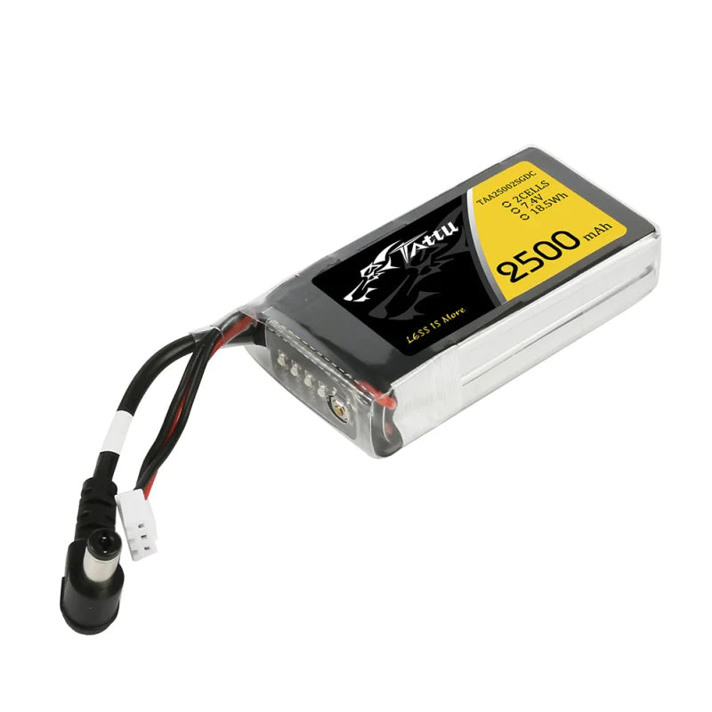 Tattu 2500mAh 2S 7.4V Ersatz-Lipo-Akku mit DC5,5mm Stecker für Fatshark Goggles - LiPo24.de