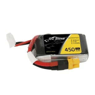 Tattu 450mAh 2S 75C 7.4V Lipo Akku mit XT30 Stecker - LiPo24.de