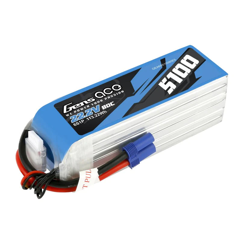5100mAh / 6S / EC5