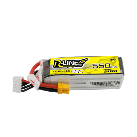 Tattu R-Line 550mAh 14.8V 4S1P 95C Lipo Akku mit XT30 - LiPo24.de