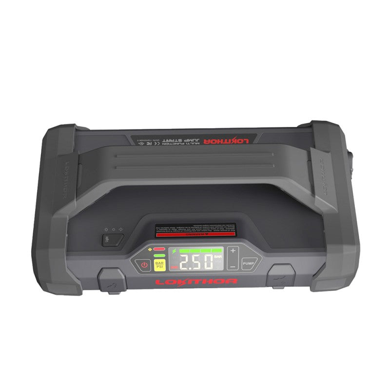 Lokithor 2000A 12V Lithium-Starthilfe mit 150 PSI Luftpumpe - LiPo24.de
