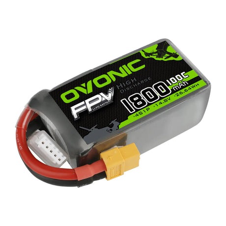 Ovonic 4S 1800mAh 100C 14,8V XT60 Lipo Akkupack - LiPo24.de