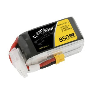 Tattu 850mAh 4S 14.8V 75C Lipo Akku mit XT30 Stecker - LiPo24.de