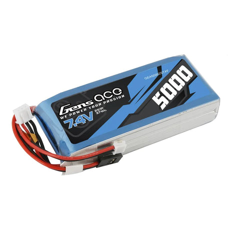 Gens Ace 5000 mAh 7,4 V RX/TX 2S1P Lipo-Akkupack - LiPo24.de